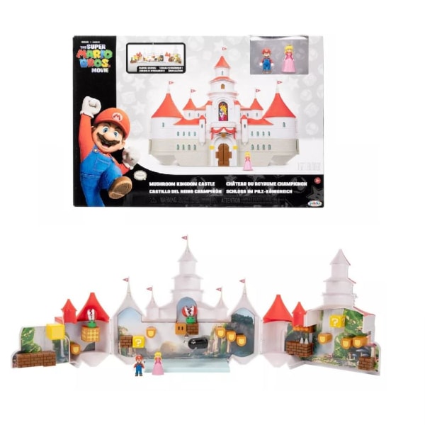 Super Mario Mushroom Kingdom Castle Playset With Mario & Peach F Multicolor