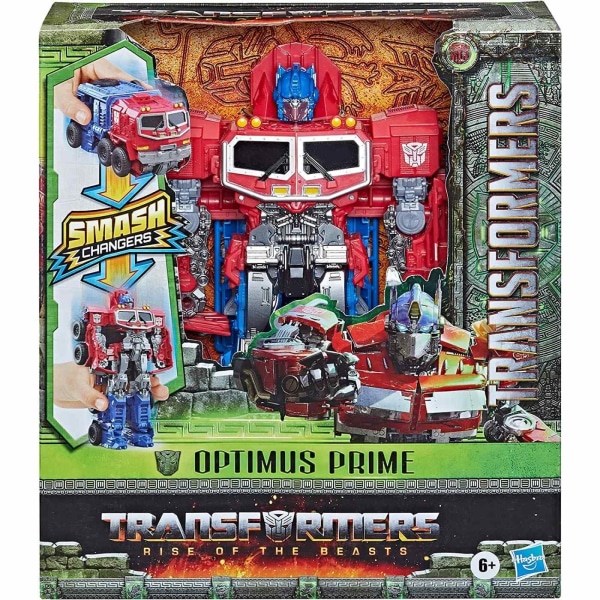 Transformers Rise of the Beasts Smash Changer Optimus Prime Multicolor