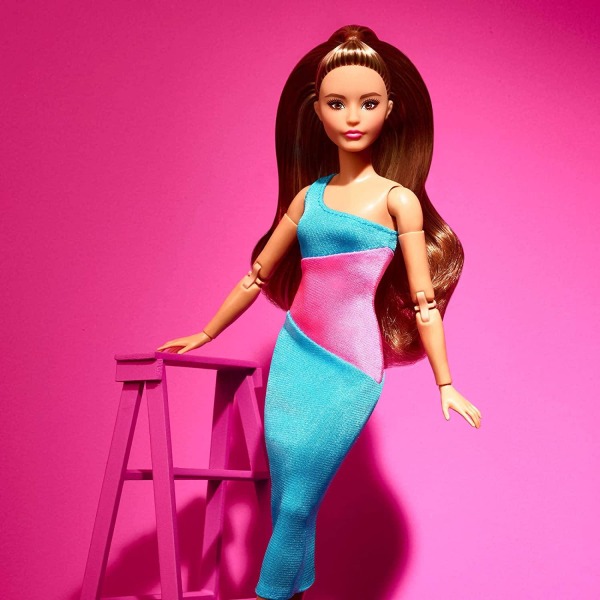 Barbie Signature Looks Posable Doll Petite Long Brunette Hair #1 Multicolor
