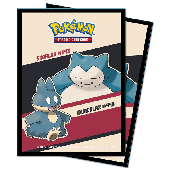 Ultra Pro Pokemon Snorlax and Munchlax Deck Protector sleeves 65 multifärg