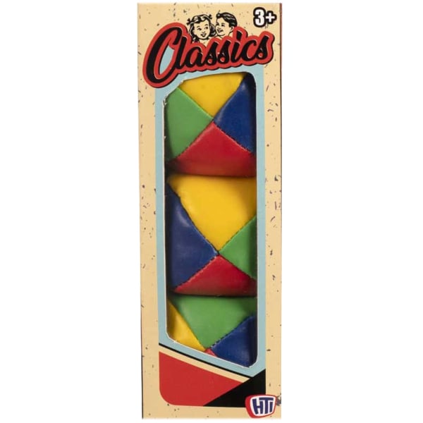 Retro Classics 4-Färgs Jonglerbollar 3-Pack multifärg
