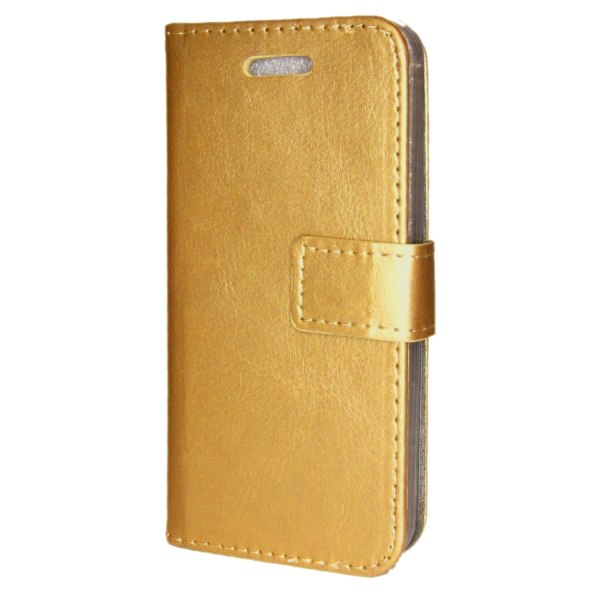 TOPPEN Samsung Galaxy Note 8 Wallet Case ID , Nahkakotelo Lompak Gold