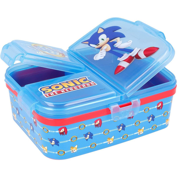 Sonic The Hedgehog Speed XL matboks med 4 avdelinger Multicolor one size