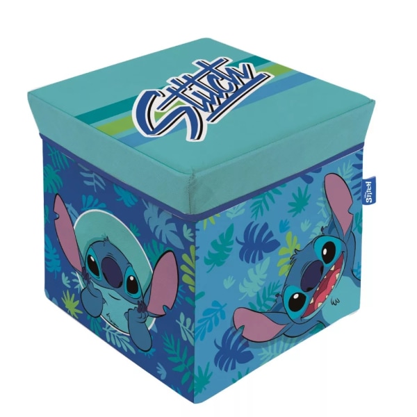 Disney Stitch Opbevaringskasse Legetøj Boks siddebænk 30x30x30cm Multicolor