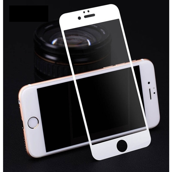 Fuldhærdet hærdet glas iPhone 6 / 6S Skærmbeskyttelses Detail White