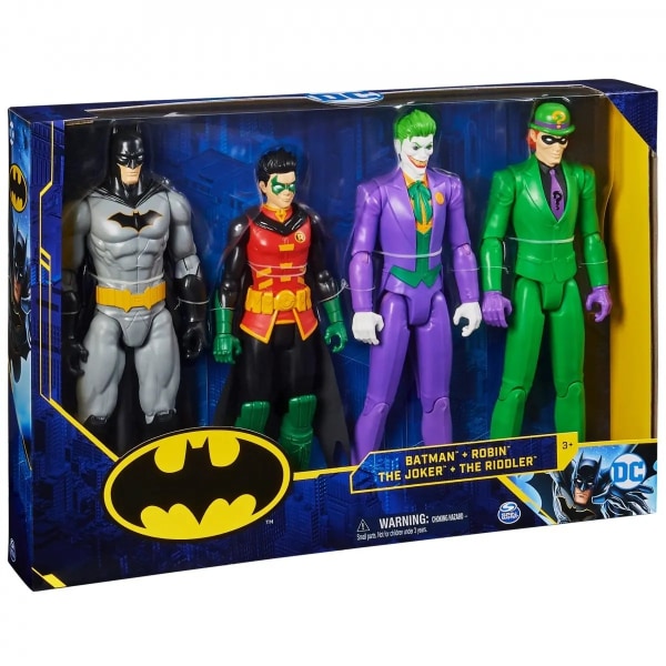 4-pack DC Comics Batman Robin The Joker Arvuttaja Toimintahahmo Multicolor