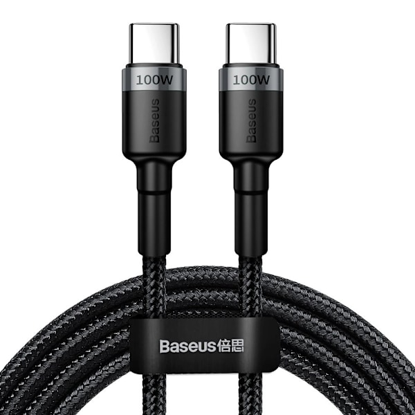 Baseus Hurtigladekabel USB-C til USB-C PD QC 100W 5A 480Mb/s 2m Multicolor