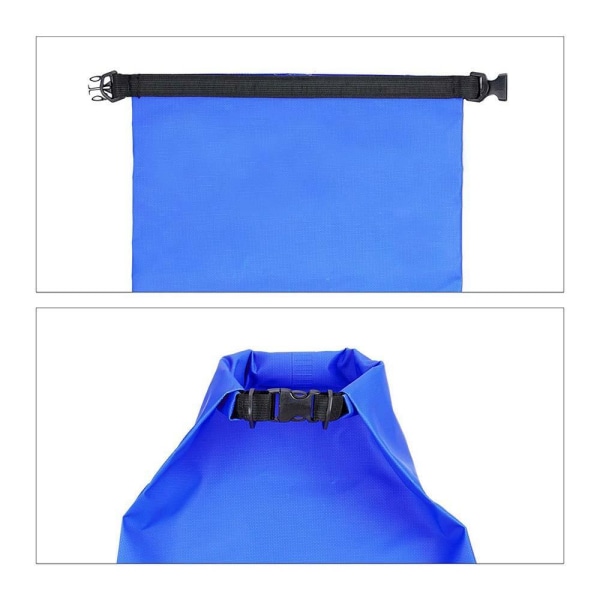 Vedenpitävä laukku, minilaukku, ulkokäyttöön, retkeilyyn, 2 litraa Blue one size
