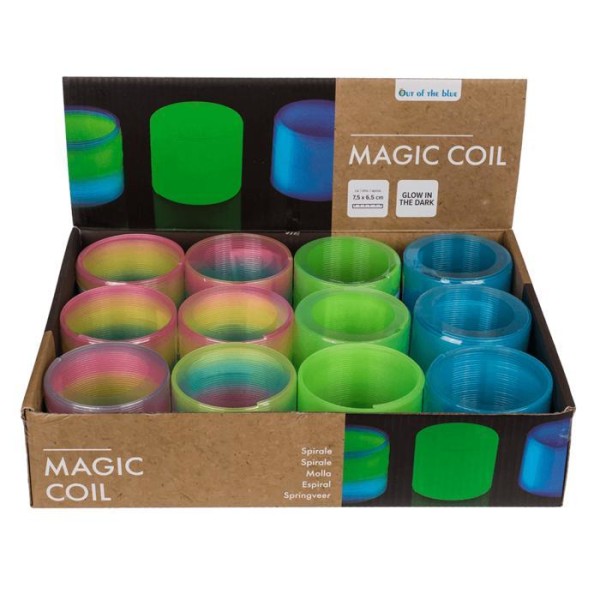 Magic Coil Glows In The Dark Spring Slinky Blue one size