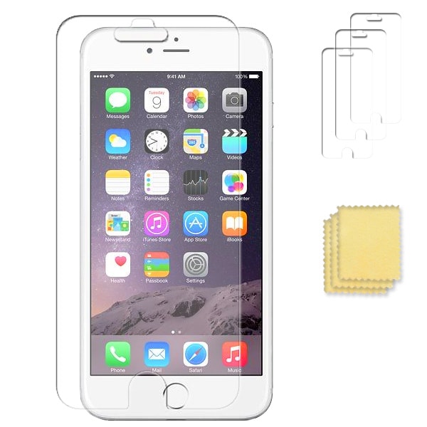 3-pack iPhone 7 Plus gjennomsiktig skjermbeskytter Transparent