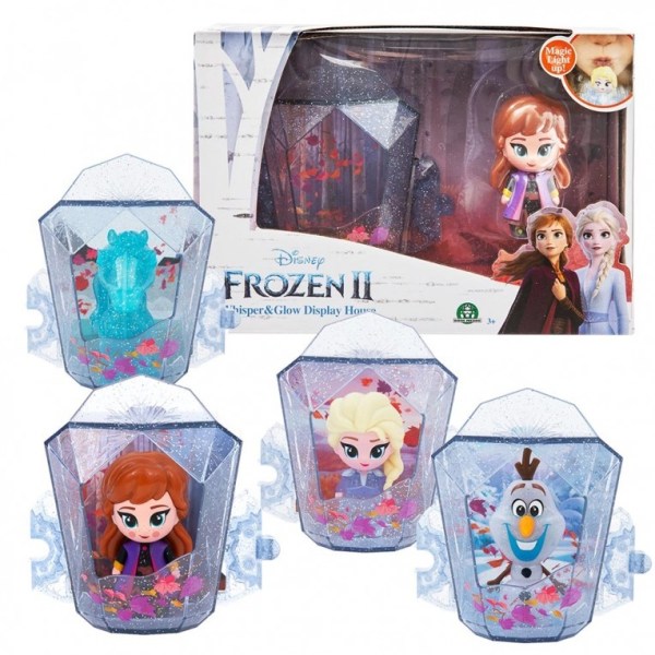 1-pakkaus Frozen Whisper & Glow Display House, jossa on valikoima nukkeja Multicolor