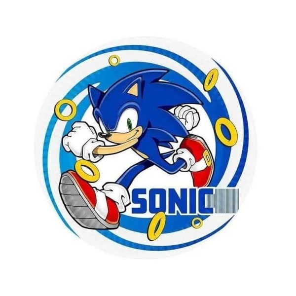 8-Pack Sonic The Hedgehog Paptallerkener 18cm Multicolor one size