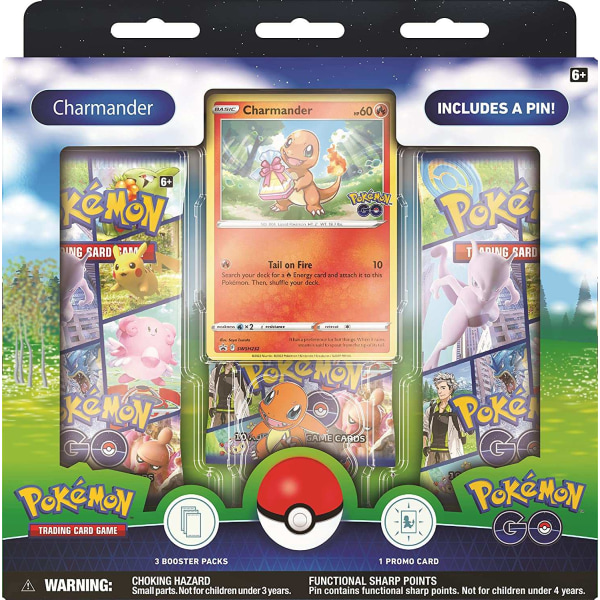 1-Pack The Pokémon TCG: GO Pin Collection Booster Assorted Multicolor