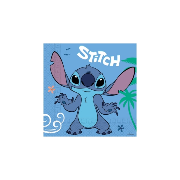 20 kpl Disney Lilo & Stitch -lautasliinat 33x33cm Multicolor one size
