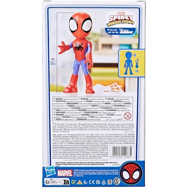 Marvel Spider-Man Spindelmannen Spidey Figur 22cm multifärg