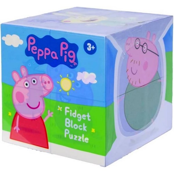 Peppa Pig Greta Gris Fidget Block Puzzle Mini Kubpussel/Pusselkl multifärg