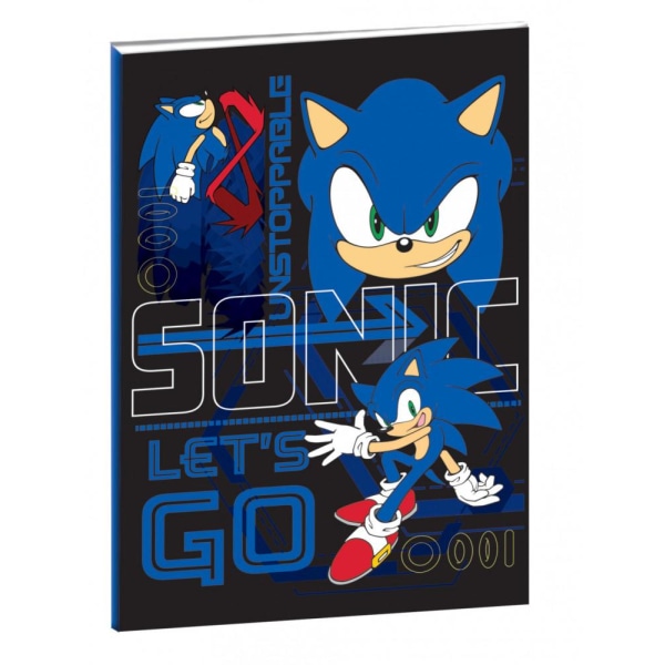 Sonic Lined Notebook B5 (17x25cm) Multicolor