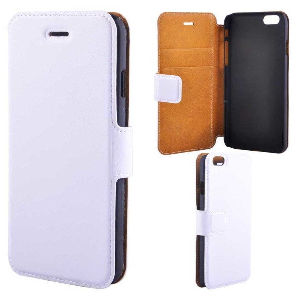 Super Slim Wallet Case For iPhone 6 / 6S, White White