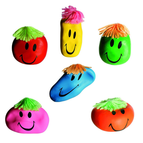 Stress Ball Squeeze Emoji Smiley  Funny Face Red