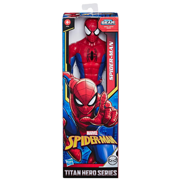 Marvel Spider-Man Titan Hero Figure Spindelmannen Med Blast Gear Blue