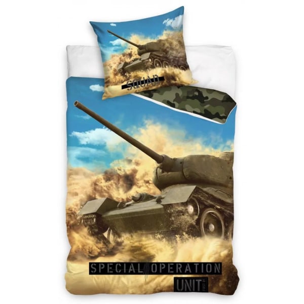 Army Tank Special Operation Unit Bed linen Pussilakanasetti 140x Multicolor