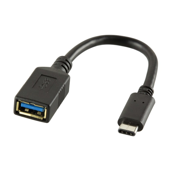 LogiLink USB 3.1 Adapter för  USB-C Ha -> USB-A Ho Svart