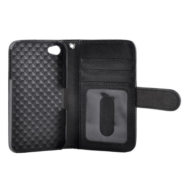 TOP Venstrehåndet tegnebog til iPhone 4S, sort Black