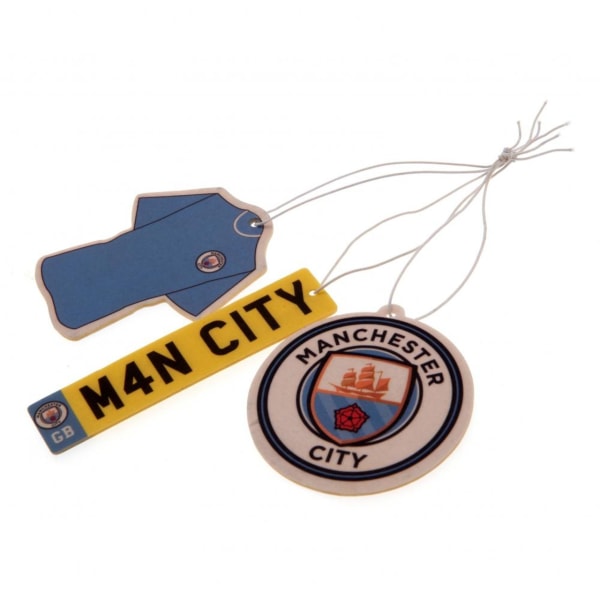 3-pakket Manchester City dufttræ til bil Luftfrisker Multicolor