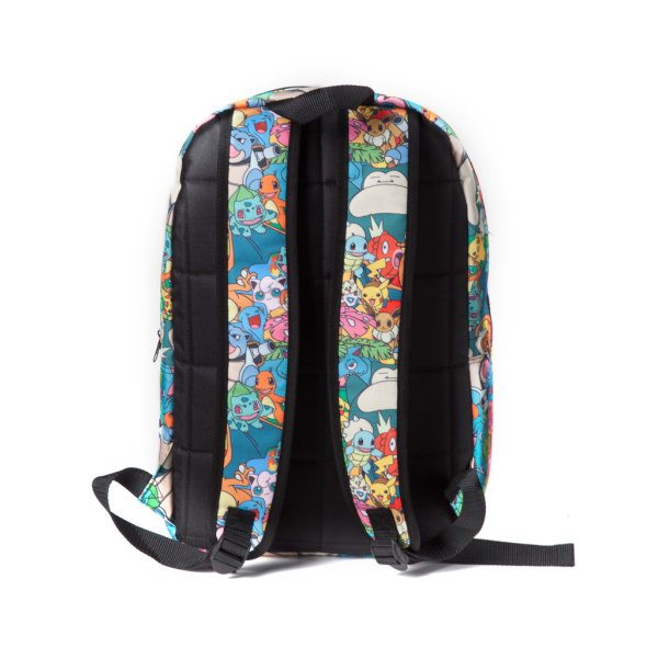 Pokemon Characters Backpack School Bag Reppu Laukku 45x35x15cm Multicolor one size