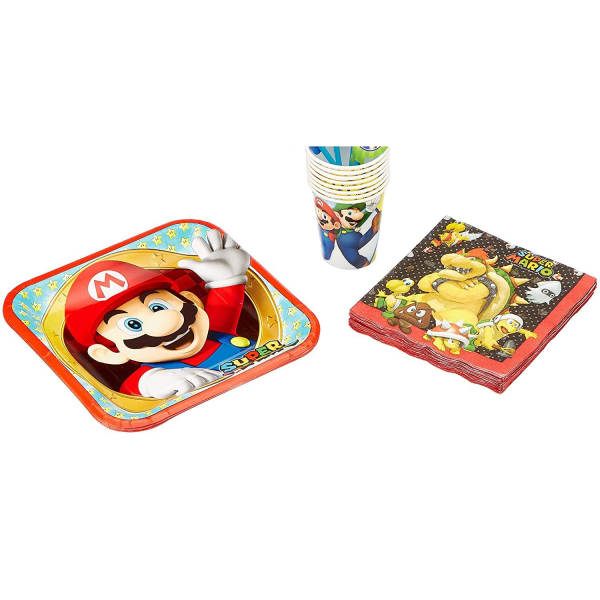 60 kpl Super Mario Party -paketti 8 hengelle Multicolor