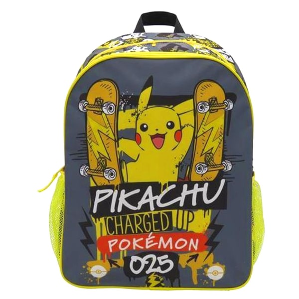 Pokémon Pikachu Charged Up rygsæk taske Skolesæk 41x31x12cm Multicolor one size