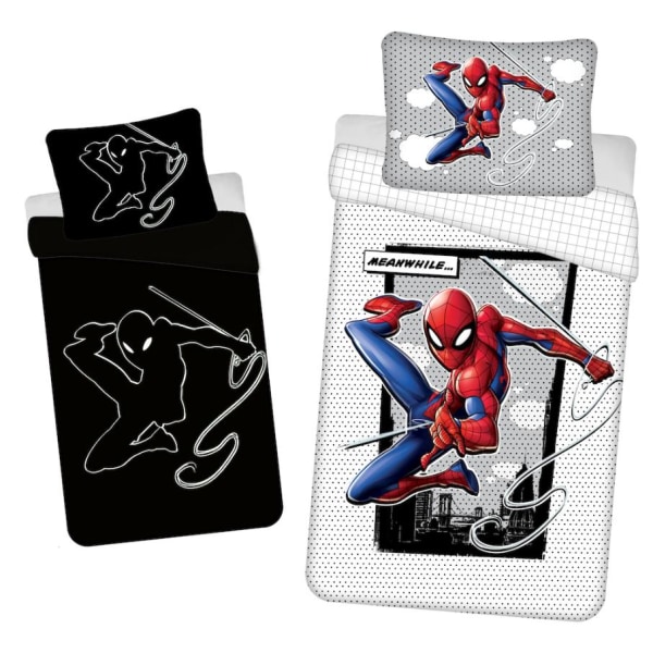 Marvel Spider-Man Glow In The Dark Pussilakanasetti Bed linen 140x200cm+70x90cm Multicolor