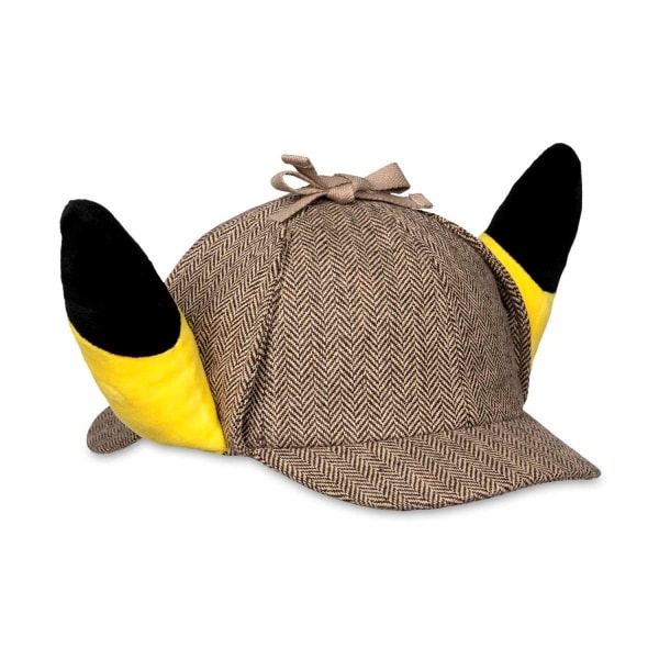 POKÉMON Detective Pikachu Plush Ears Hat Cap One SIze Adults  & Multicolor one size