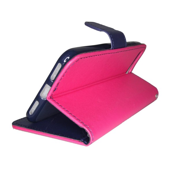 iPhone 12/12 Pro Cover Fancy Case Nahkakotelo Lompakkokotelo Pin Pink