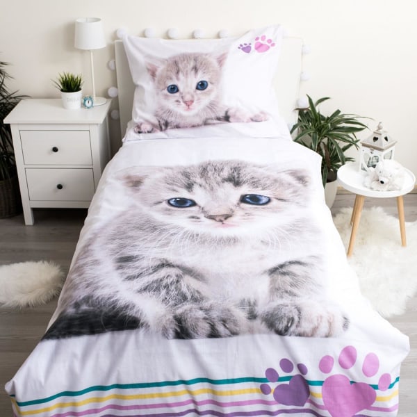 The Cat Kissa Colour Bed linen Pussilakanasetti 140x200+70x90cm Multicolor