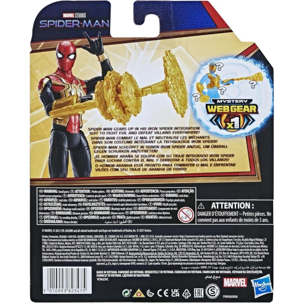 Marvel Spider-Man Mystery Web Gear 15 cm Action Figure Iron Spid Multicolor
