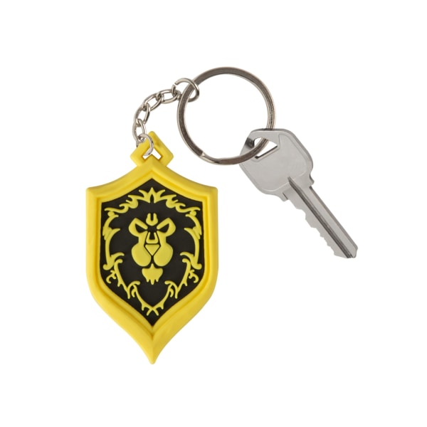 World of Warcraft Alliance Pride Keychain Keychain Yellow one size