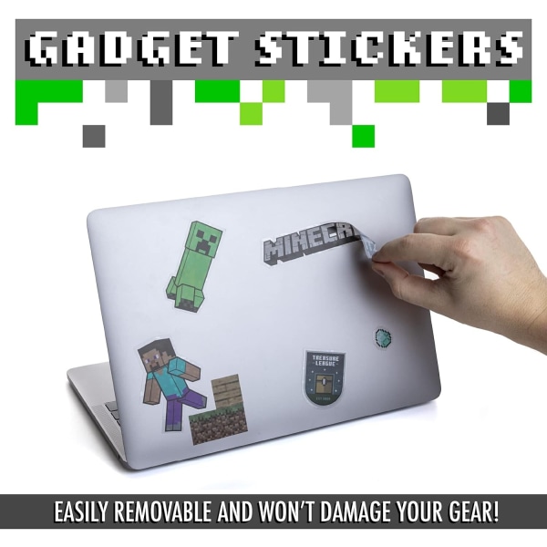 Minecraft Gadget klistermærker Sæt Vinyl-stickers Genanvendelig Multicolor