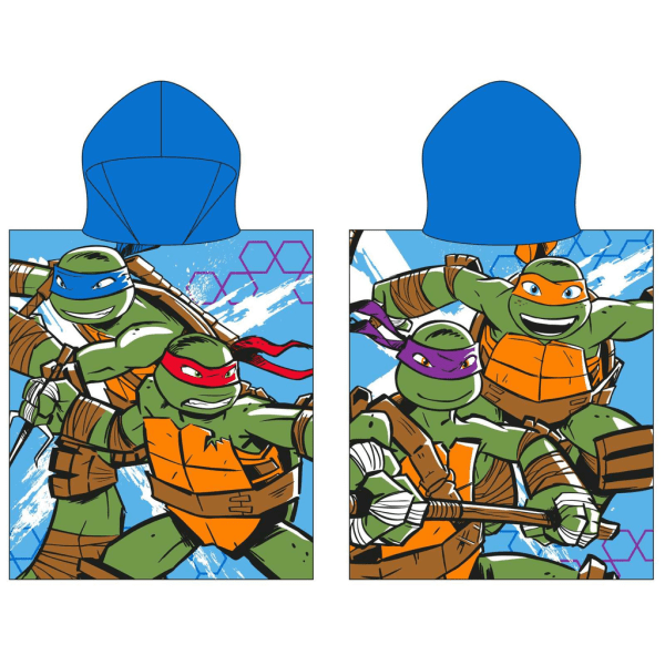 Köp Turtles Badhandduk Poncho 115*50cm multifärg | Fyndiq