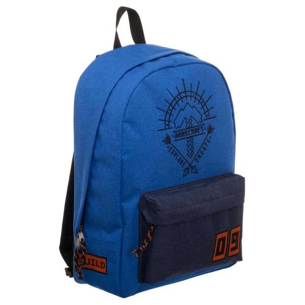 Minecraft Explore Create Backpack School Bag Reppu Laukku Blue 4 Blue one size