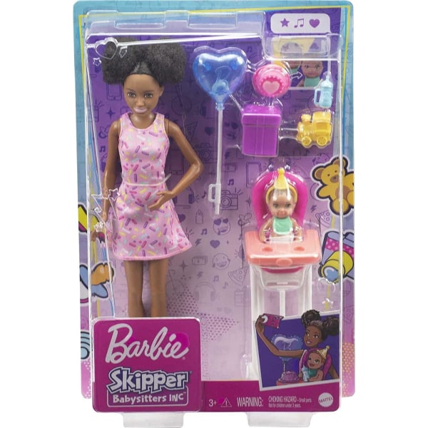 Barbie Skipper Babysitters INC Playset Doll, Toddler Doll ja Mo Multicolor