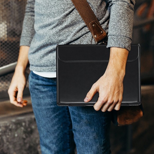 Dux Ducis HEFI MacBook seisova pussi 15,4" musta Black