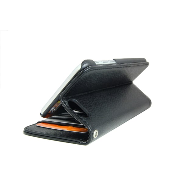 TOPPEN Venstrehendt lommebok -deksel til iPhone 6/6S, svart Black