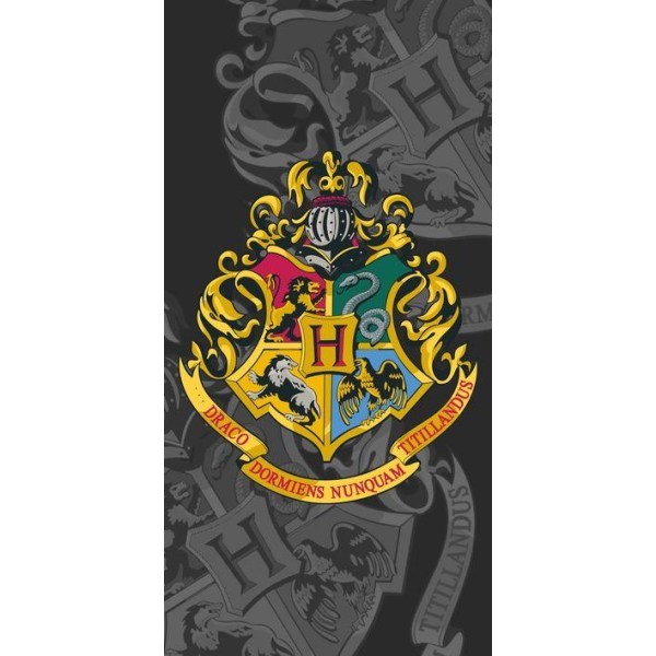 Harry Potter Hogwarts Handduk Badlakan 100% Bomull multifärg
