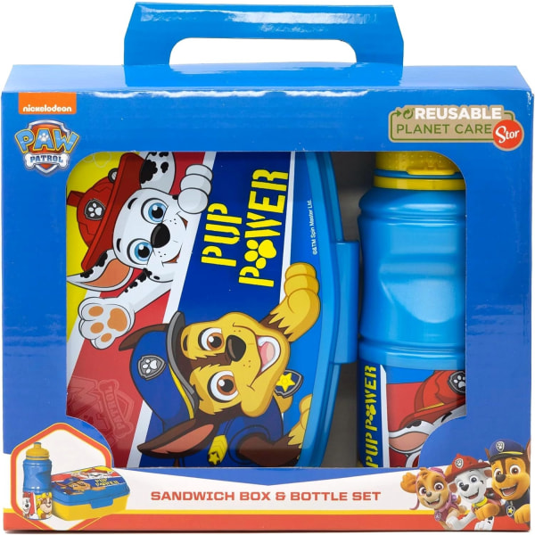 2-Pack Paw Patrol Pup Power Matboks & Vannflaske Gift Box Multicolor