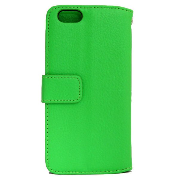 Pung taske til iPhone 6 lyche læder med ID-lomme Green