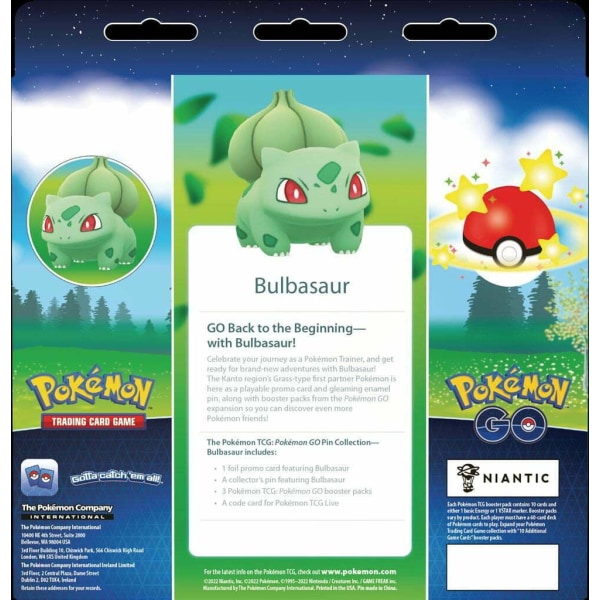 1-Pack The Pokémon TCG: GO Pin Collection Booster Assorted ENGLI multifärg