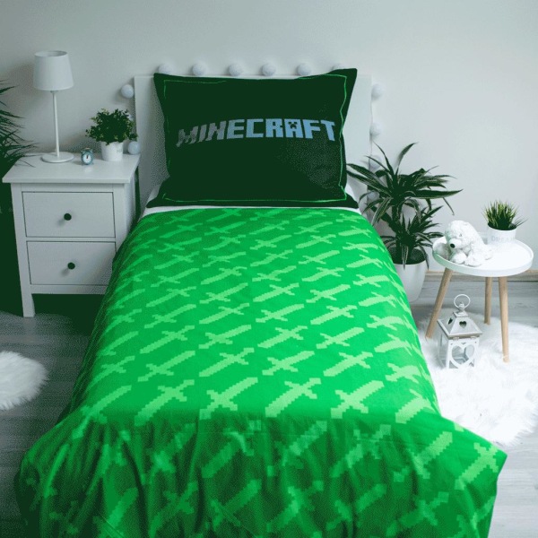 Minecraft Survival Mode Bed linen Pussilakanasetti 140x200cm Multicolor