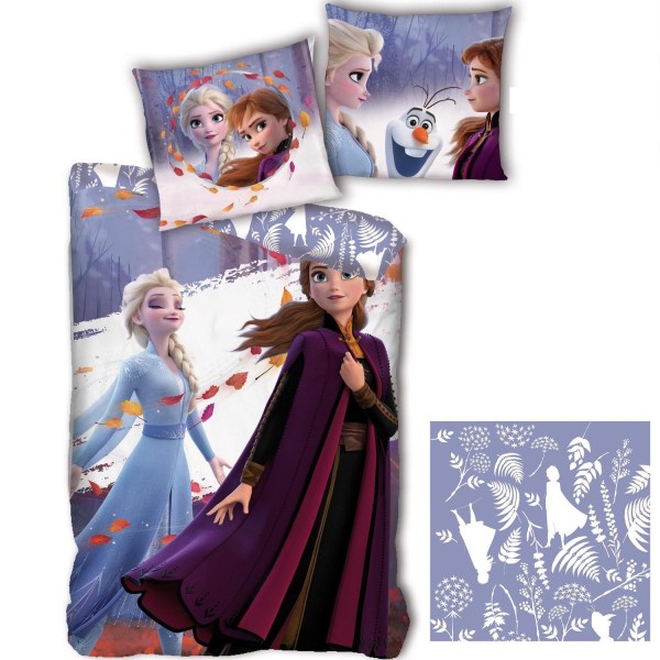 Frozen II Elsa Anna Pussilakanasetti Bed linen 140x200+63x63cm Multicolor