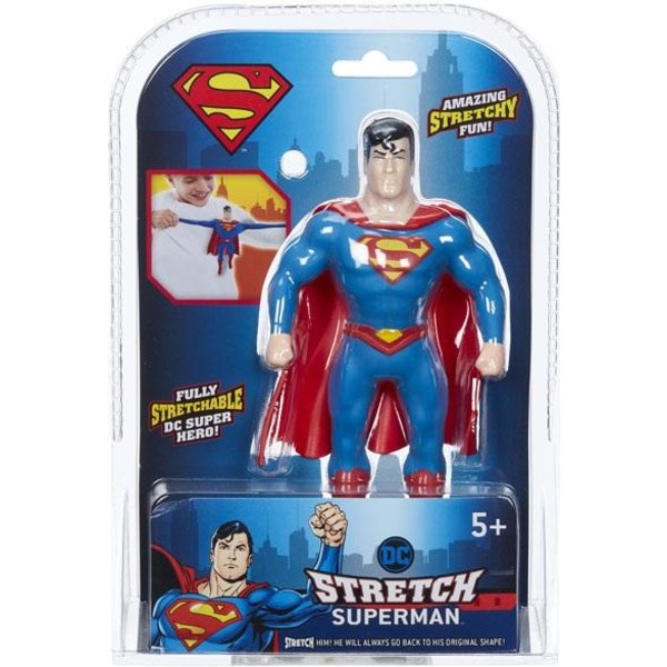 DC Comics Stretch Superman Stretch Oppustelig Figur 17cm Multicolor